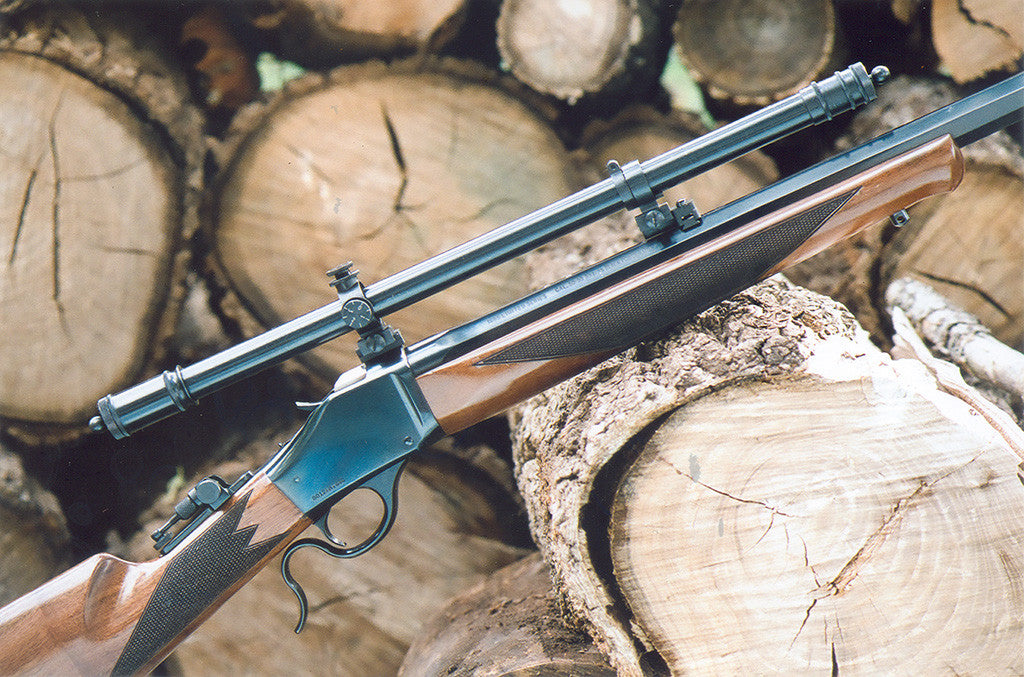 Malcolm 3X and 6X Short Rifle Telescope on Winchester 1873 Lever Action Rifle