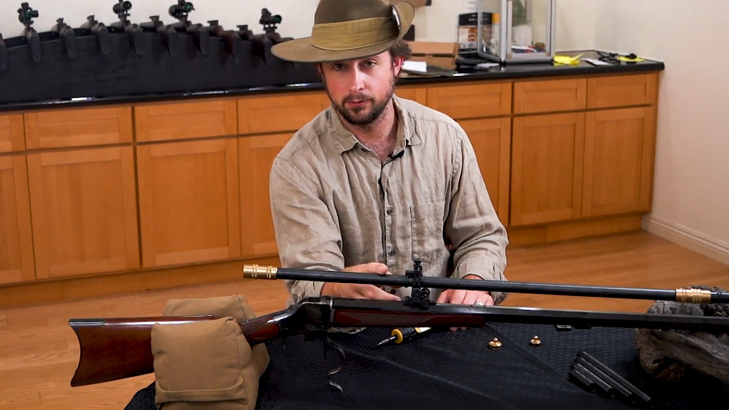 getting ready to mount a scope on an old rifle