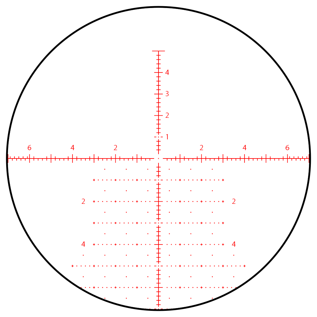 TRACR Reticle at 25X