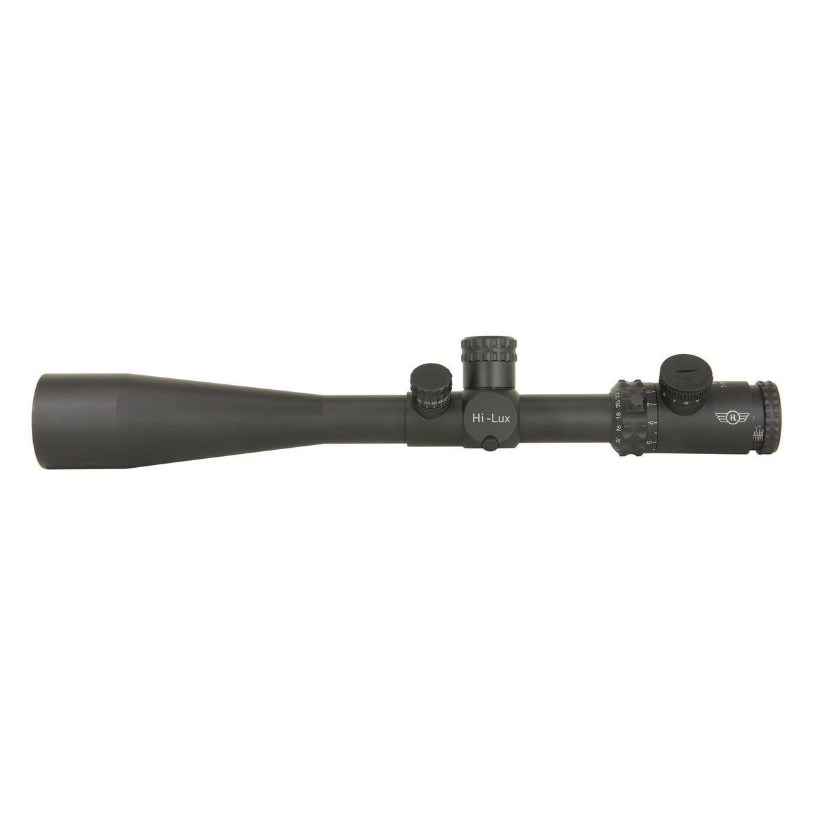 Top Angle 7-30X Rifle Scope Front View