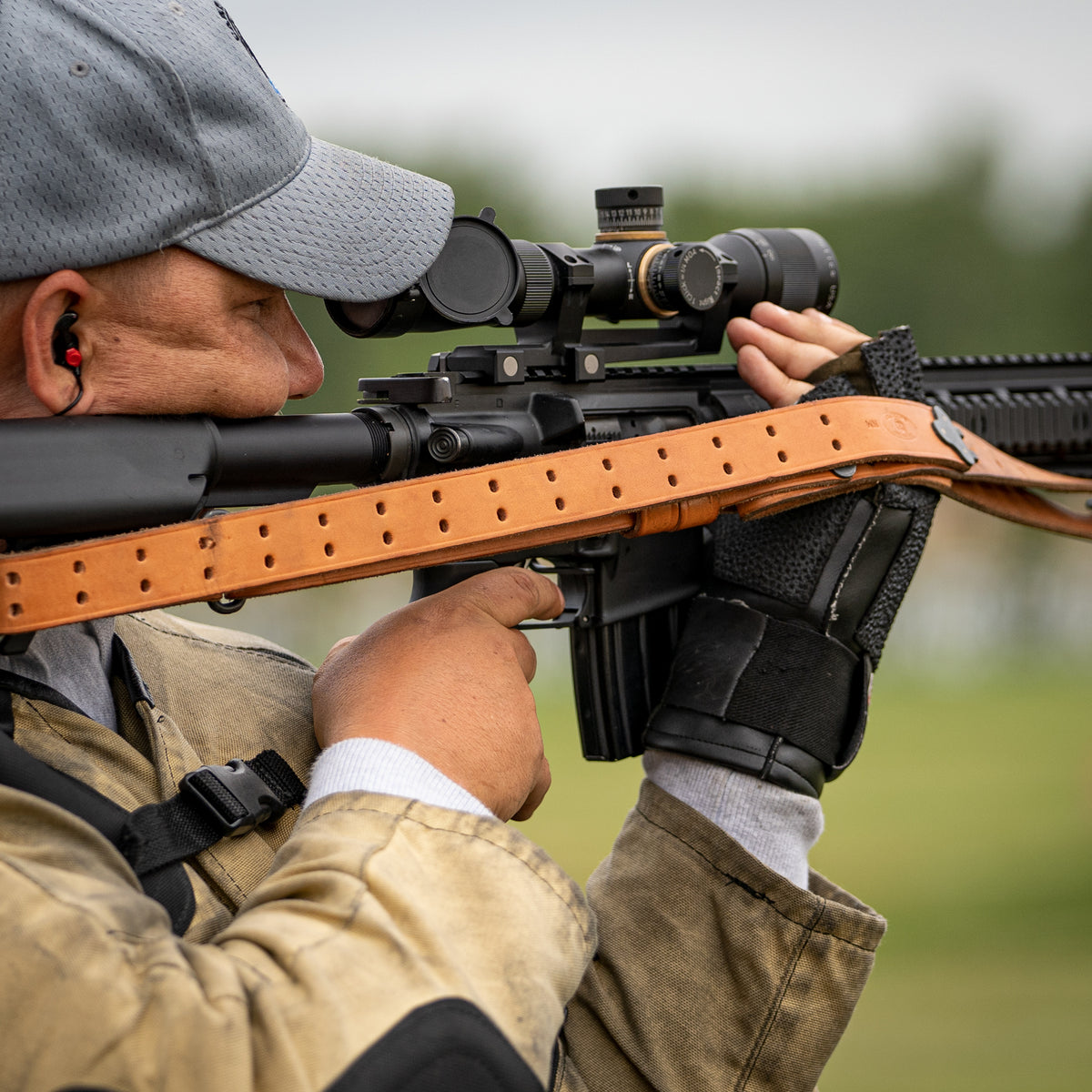 A competitor at the 2019 CMP competition with an XTC scope