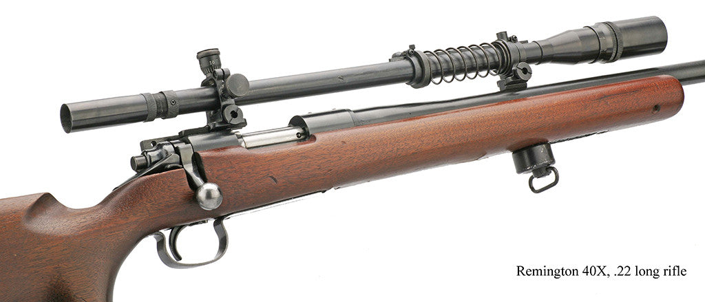 Remington 40X 22LR Rifle with the Malcolm 8X USMC scope