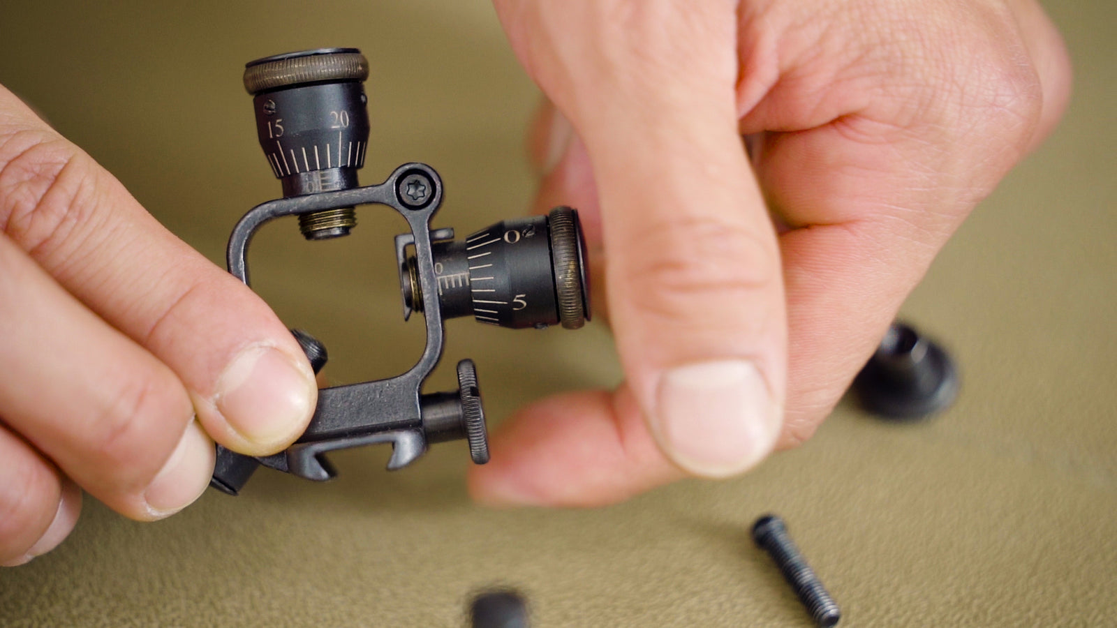 Adjusting the Thumbscrew Travel on the Lyman Style Malcolm 8X Micrometer Mount