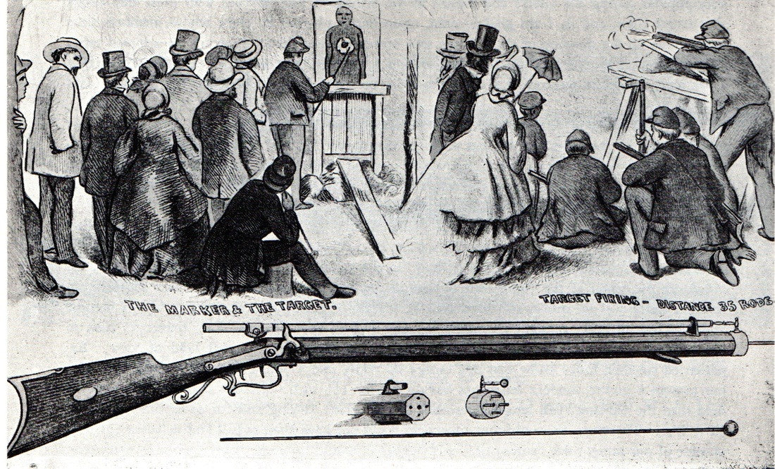 Drawing of an old rifle telescope design