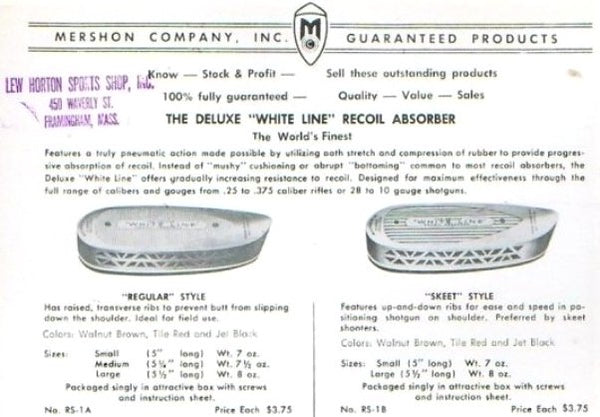 Rubber Recoil Pads for Sore Shouldered Shooters