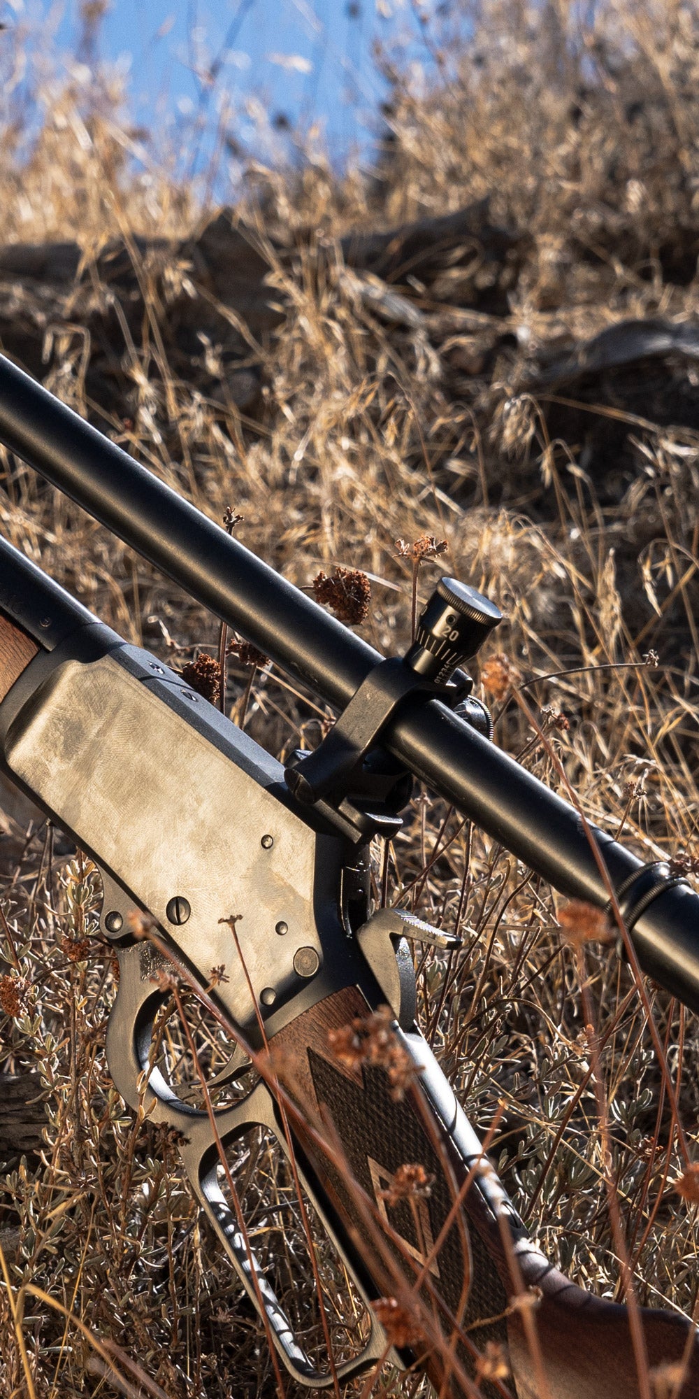 Malcolm 6X Short Scope mounted atop a Marlin 94