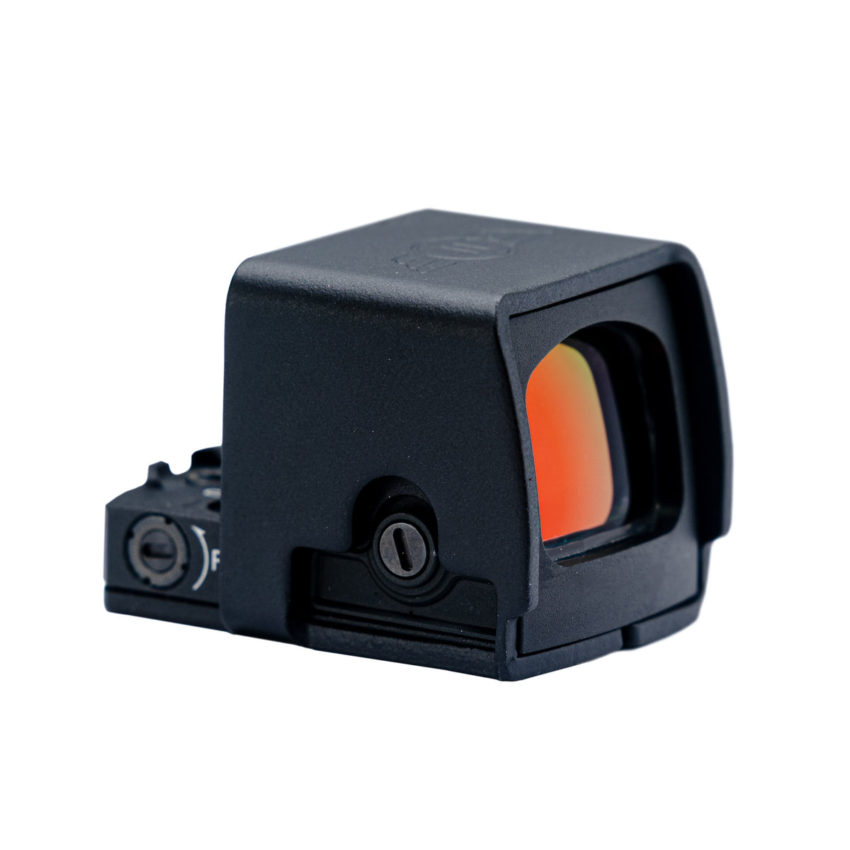 TD-3E Enclosed Emitter Red Dot Sight with Stainless Steel Shield Battery Tray View