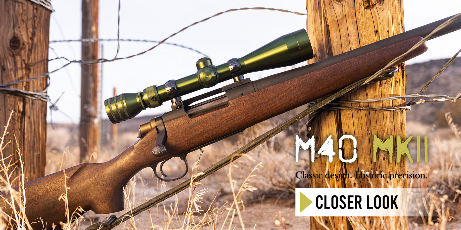 M40 MkII 3-9X Scope on a Remington 700 SSA build, out in the desert