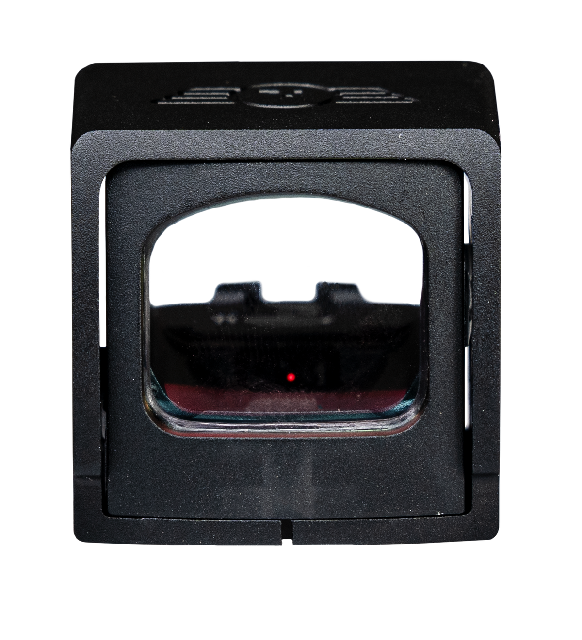 TD-3E Enclosed Emitter Red Dot Front Side View with Protective Shroud