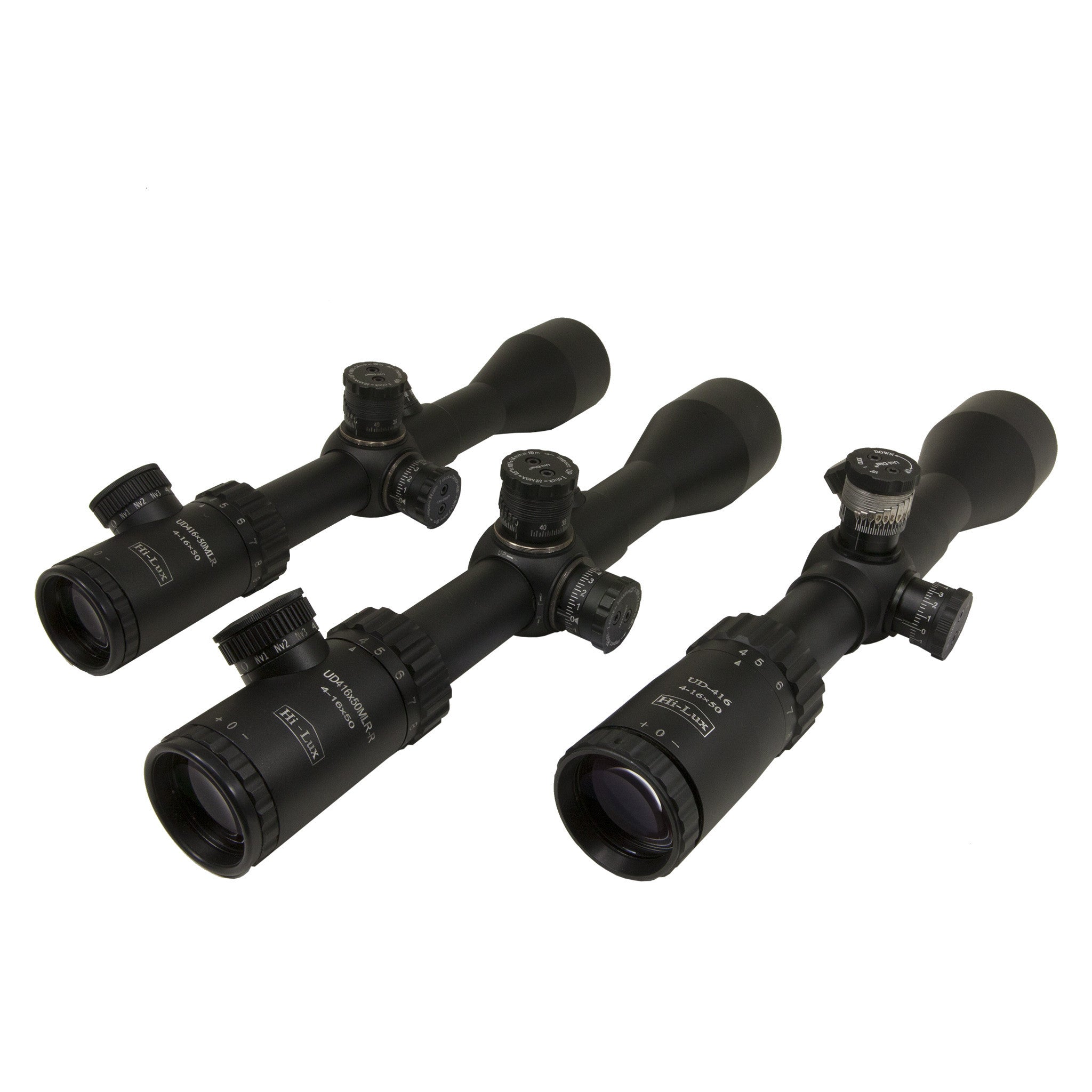 Hi-Lux Uni-Dial 4X-16X Ballistic Turret Rifle Scope - Hi-Lux Optics
