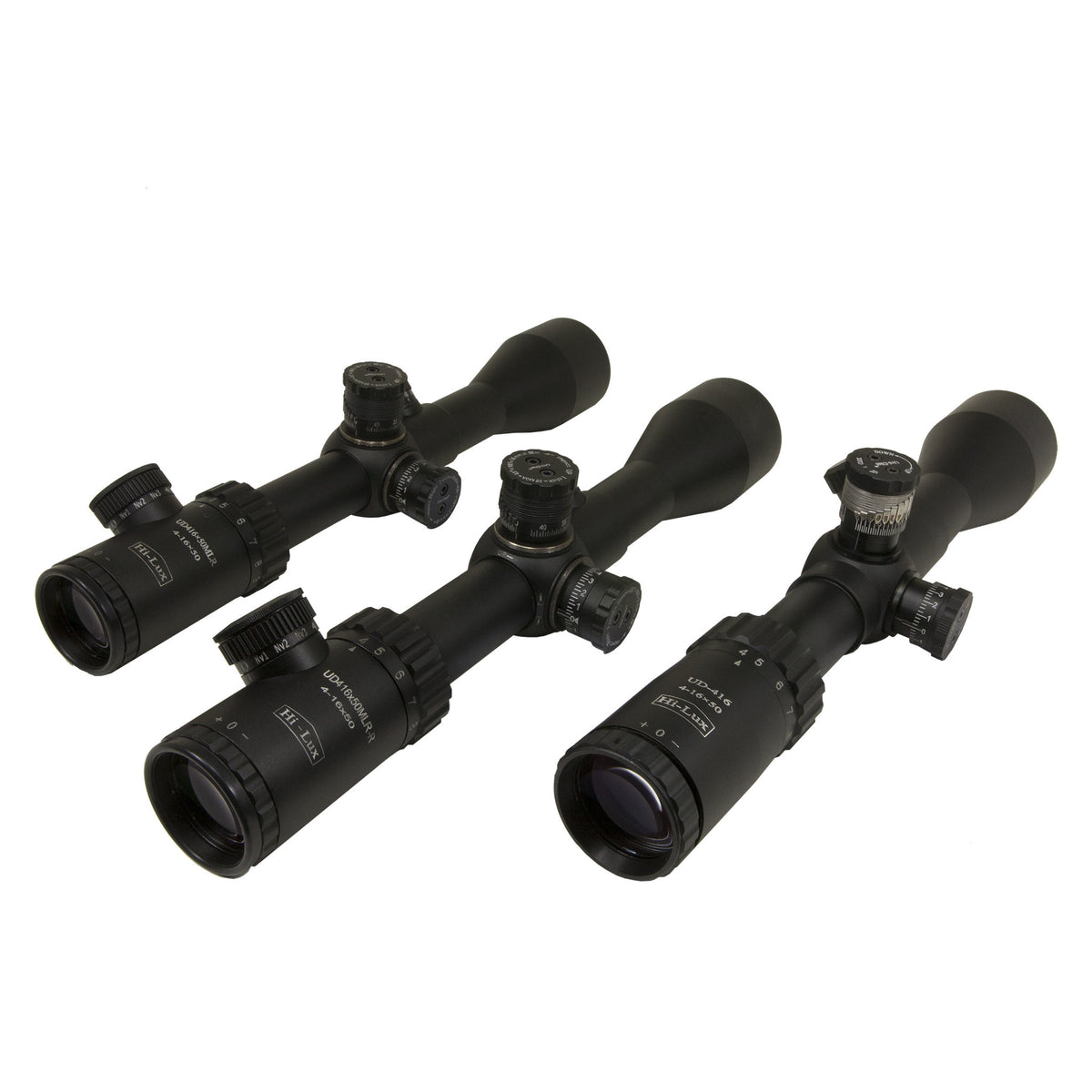 Collection of Uni-Dial Ballistic Rifle Scopes
