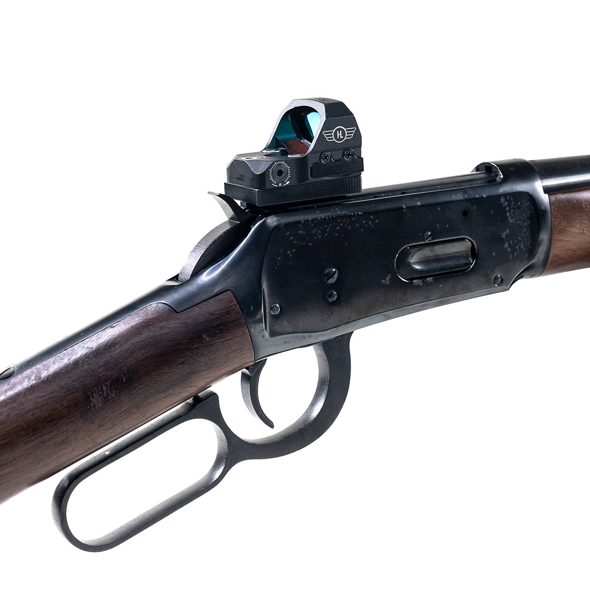 Winchester 94 with Lever Action red dot base top eject